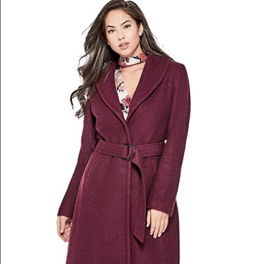 GUESS wool blend pea coat